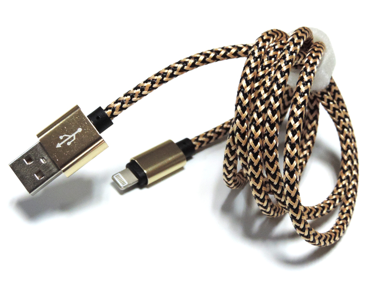 Alloy metal shell Nylon Braided USB cable WK-NY8PM803-2